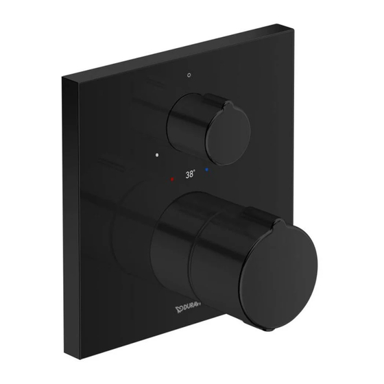 DURAVIT C.1 Series Mounting Instructions