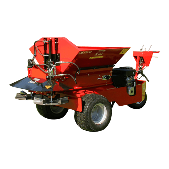 Redexim Rink DS550SP Operating Instructions And Spare Parts Book