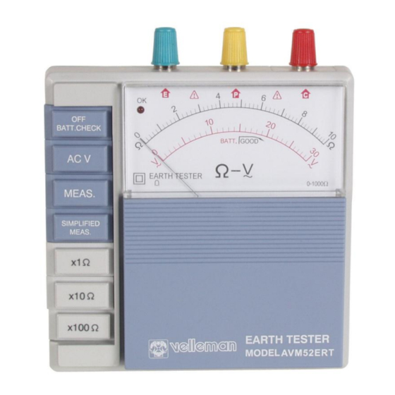 Velleman AVM52ERT User Manual