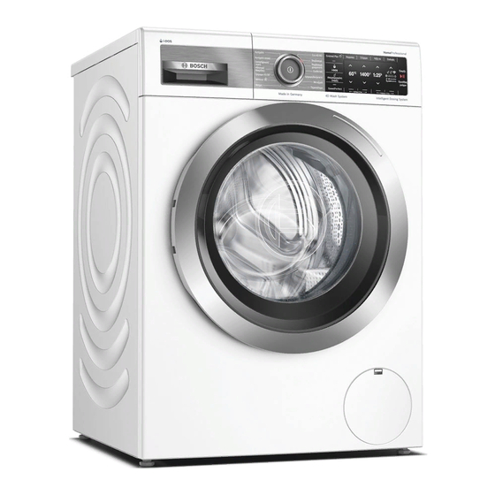 Bosch WAX28EH0GR Washing Machine Manuals