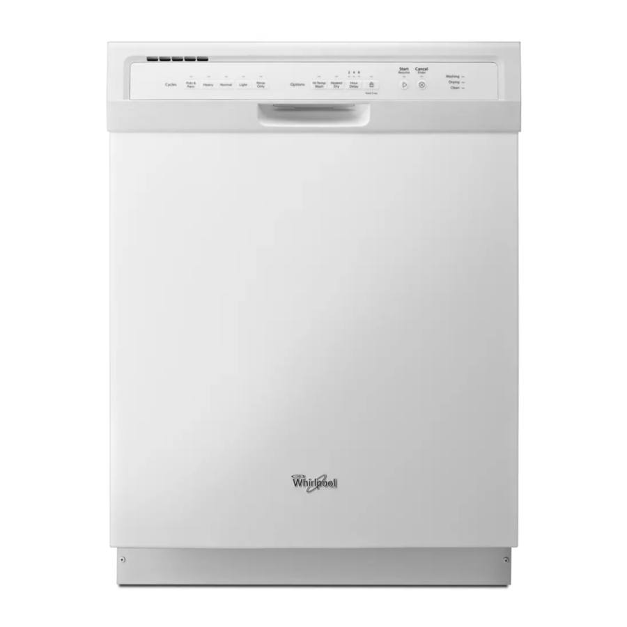 Whirlpool WDF550SAFW - Dishwasher with Cycle Memory Manual