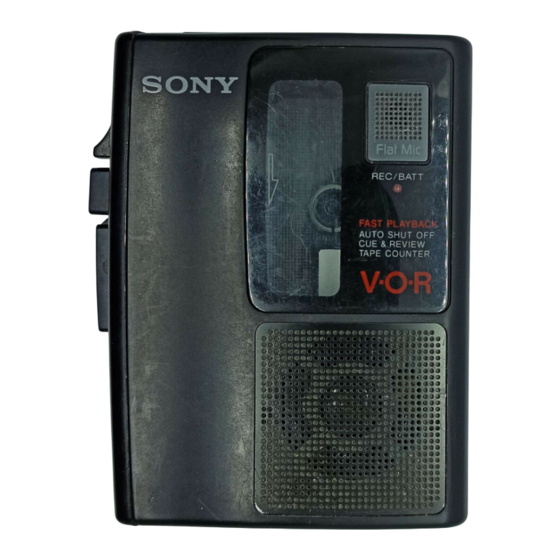 Sony TCM-S67V Service Manual