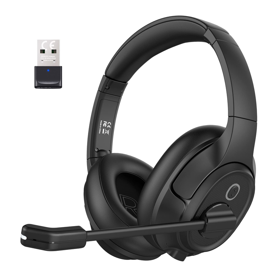 EKSA H6 Bluetooth Wireless Headset with Noise Cancelling Microphone
