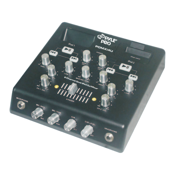 Pyle Pro PDMXi4U Owner's Manual