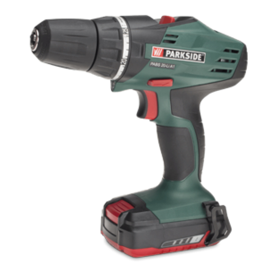 Parkside PABS 20-Li A1 Original Instructions Manual