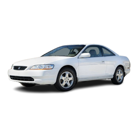Honda Accord 97 Owner's Manual