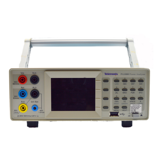 Tektronix PA1000 User Manual
