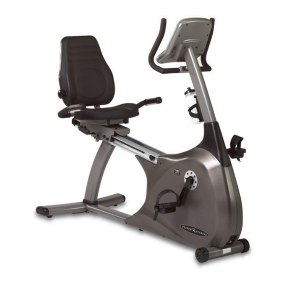 Vision Fitness R2200 Assembly Manual