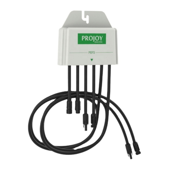 Projoy Electric PEFS-PL Series Installation Manual