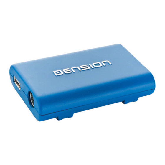 Dension Lite BT GBL-9230-1 General Installation Manual