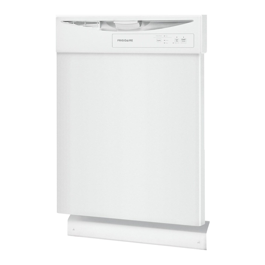 Frigidaire FDPC4221AW 24" BuiltIn Dishwasher Manual ManualsLib