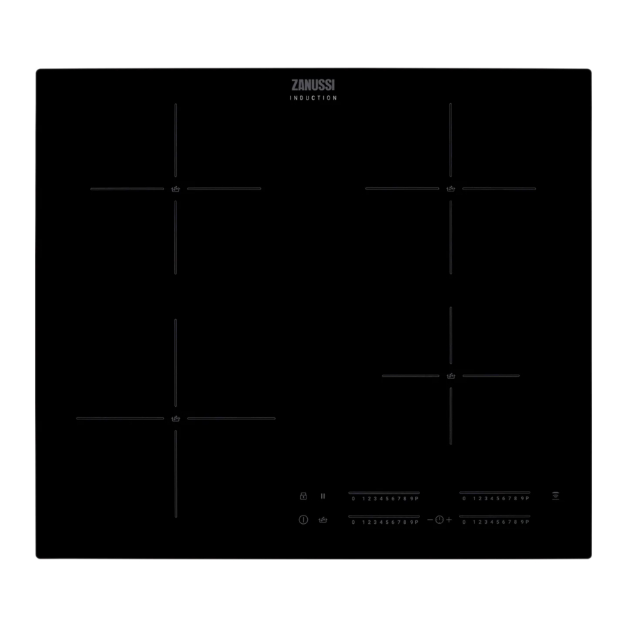 Zanussi ZIAN644K Induction Hob Manual ManualsLib