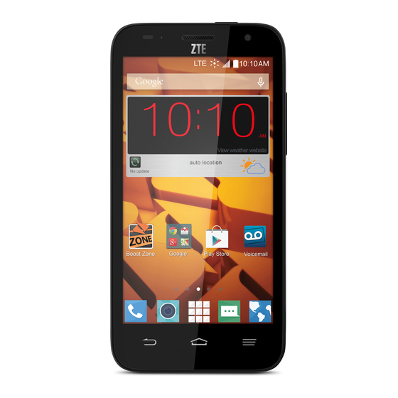 Zte Speed User Manual