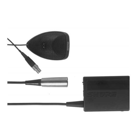 Shure Microflex MX391BP Series User Manual