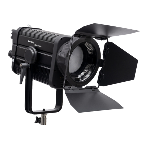 Fomei RGB 200F LED User Manual