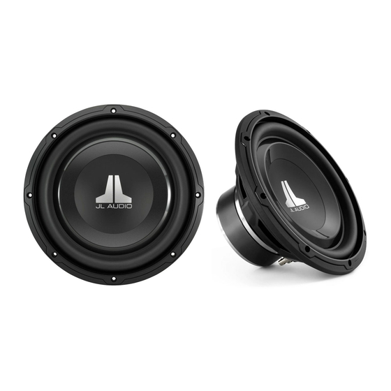JL Audio 10W1v3-2 Owner's Manual