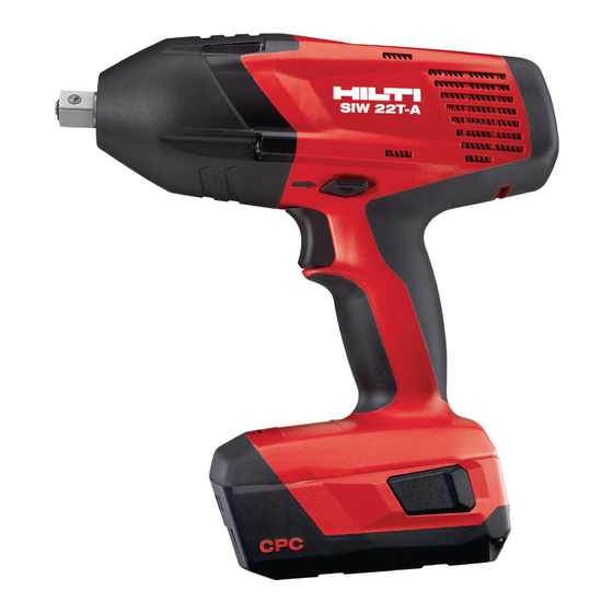 Hilti SIW 22T-A 1/2" Manual