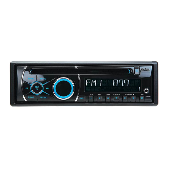 Clarion CZ100E Owner's Manual & Installation Manual
