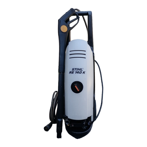 User Manuals: STIHL 140 Electric pressure washer