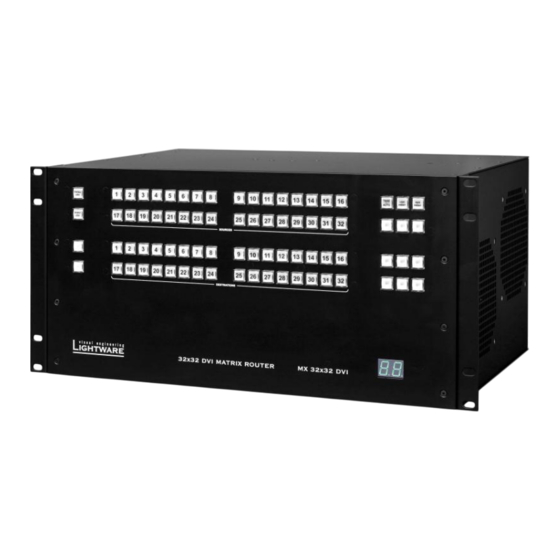 Lightware MX32x32DVI-Pro User Manual