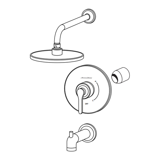American Standard STUDIO S TU105500 Installation Instructions