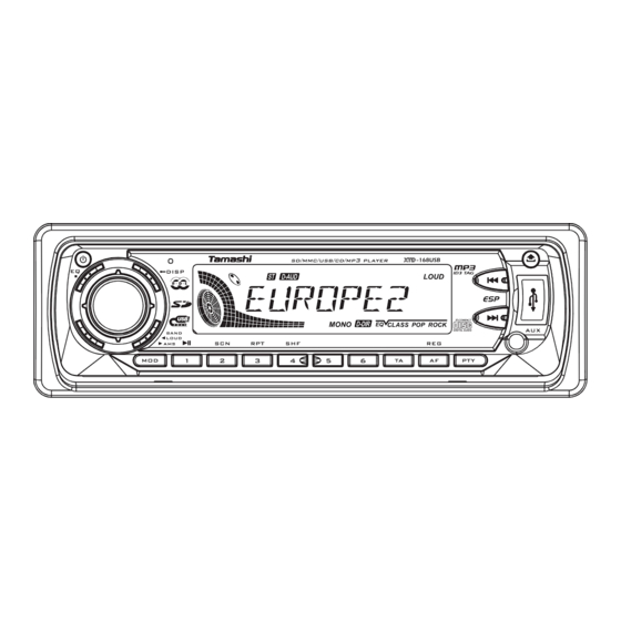 TAMASHI XTD-168USB User Manual And Installation Instructions