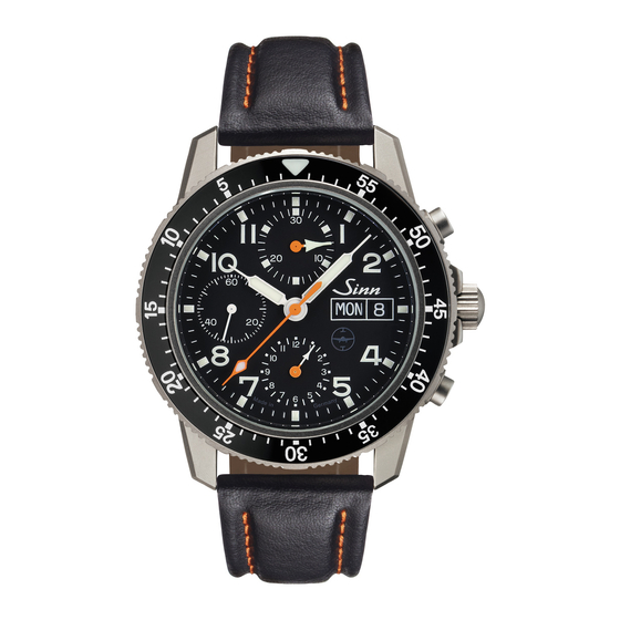 Sinn 103 Ti DIAPAL Instructions For Use Manual