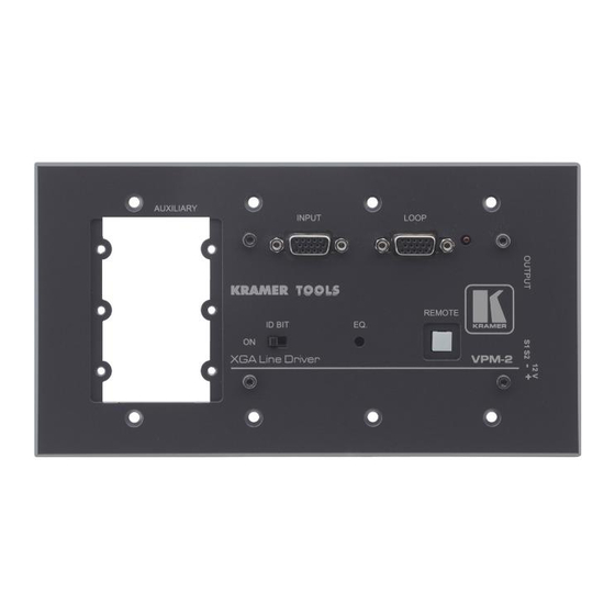 Kramer VPM-2 User Manual