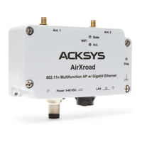 Acksys AirXroad Quick Installation Manual
