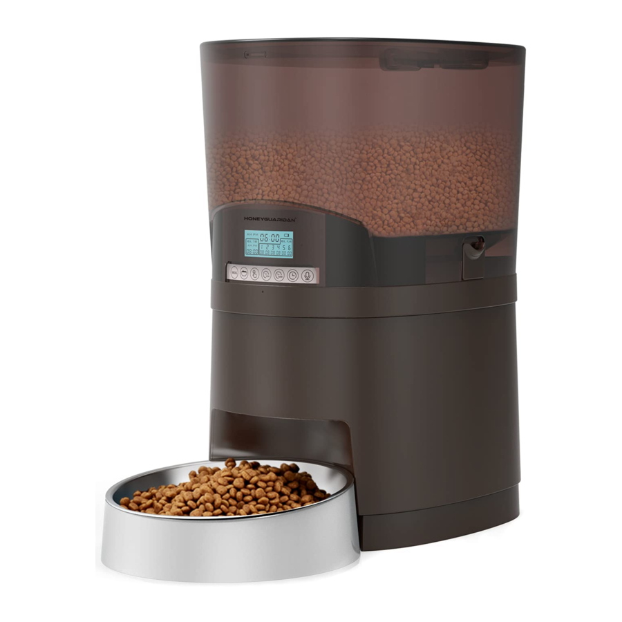 HoneyGuaridan A68 - Automatic Pet Feeder Manual