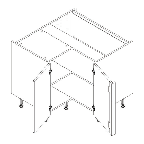Wren Kitchens Base Unit 972 Corner Base Fittings Manual