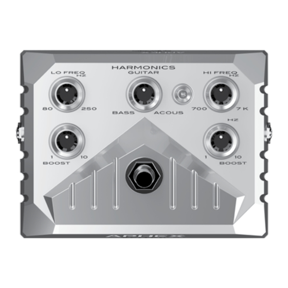 Aphex XCITER Owner's Manual
