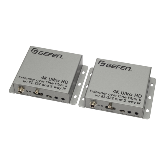 Gefen EXT-HDRS2IR-4K2K-1FO User Manual
