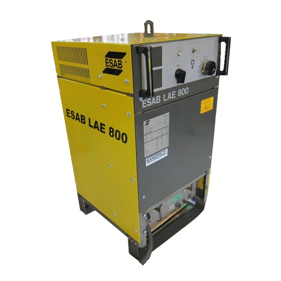 ESAB LAE 800 Instruction Manual