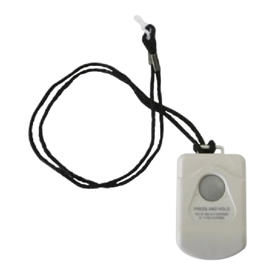 Interlogix Learn Mode Water Resistant Pendant Panic Button Installation Instructions