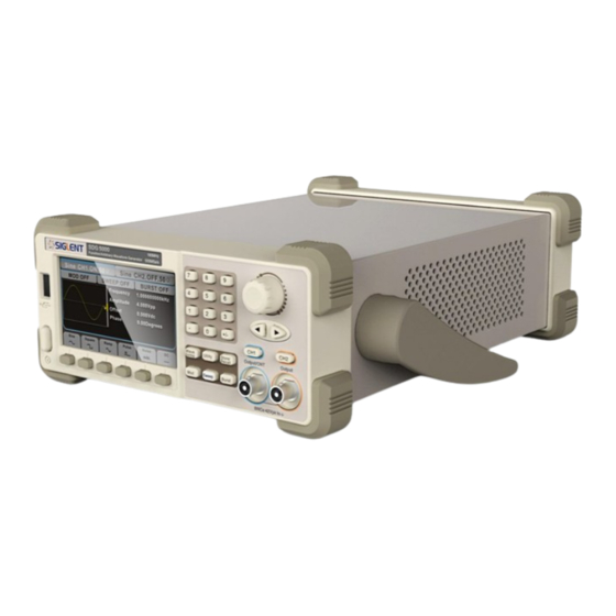 SIGLENT SDG5000 Series Quick Start Manual