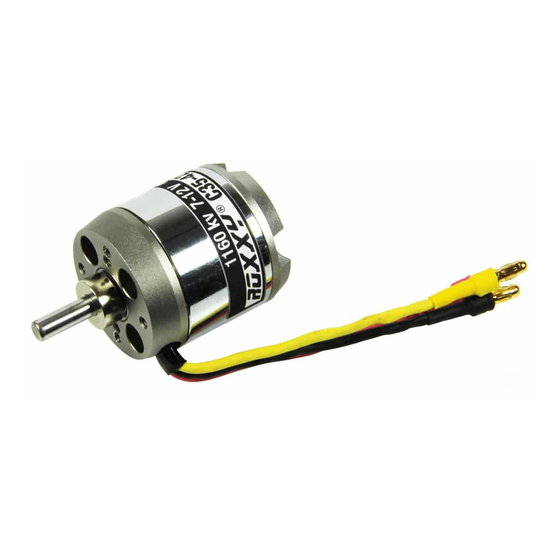 Multiplex ROXXY BL D Series Operating Instructions