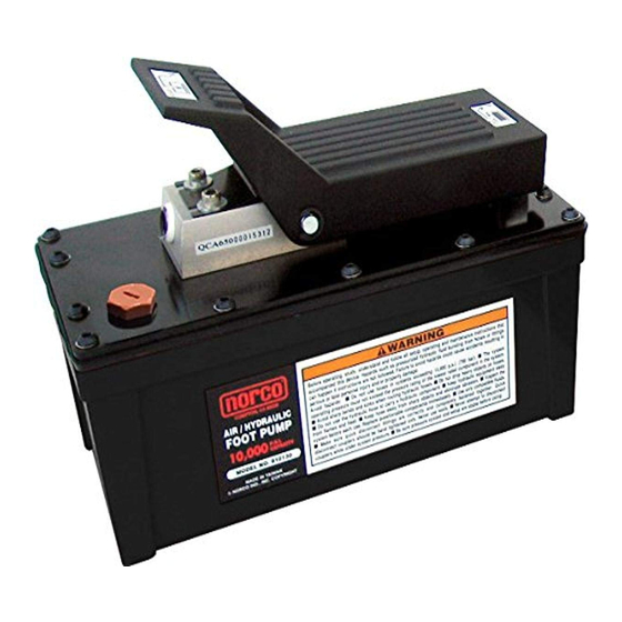 Norco 910130 Setup, Operating, Maintenance Instructions