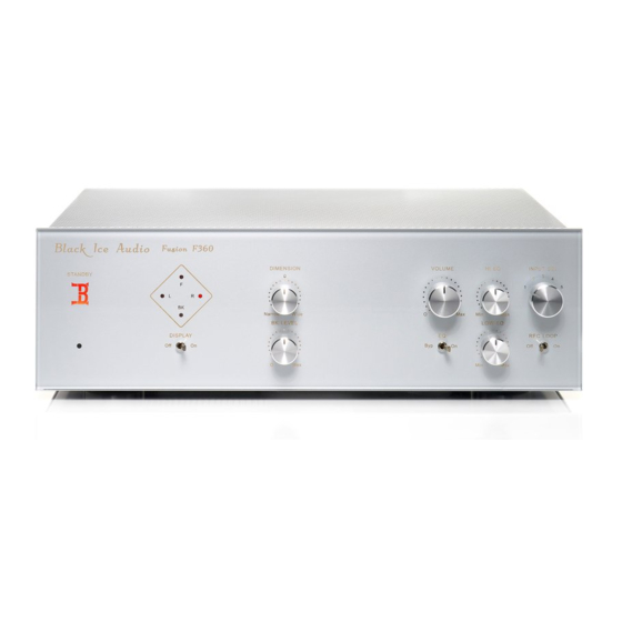 Black Ice Audio FUSION F360 Manuals
