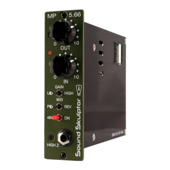 Sound Skulptor MP 566 Assembly Manual