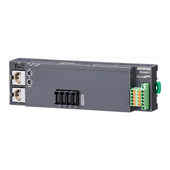 M-system EtherCAT R7I4DECT-1-YVF4 Module Manuals