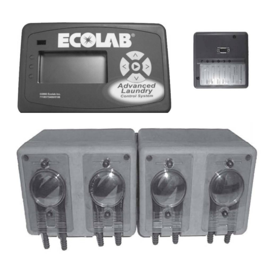Ecolab Advanced Laundry Installation & Operation Manual