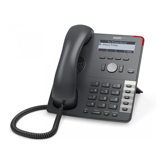 Snom D715 Series Manual