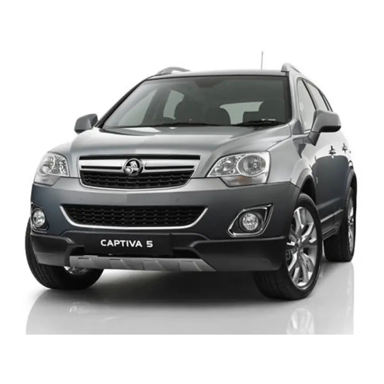 HOLDEN CG CAPTIVA 5 Owner's Handbook Manual