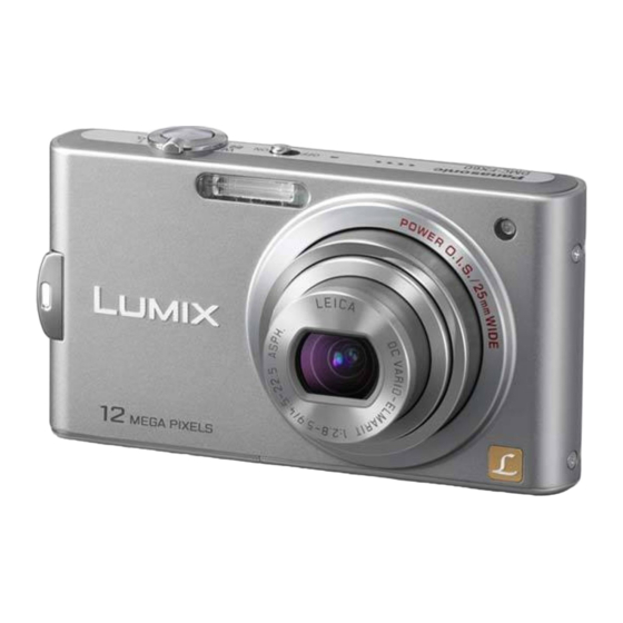 Panasonic LUMIX DMC-FX60 Basic Operating Instructions Manual