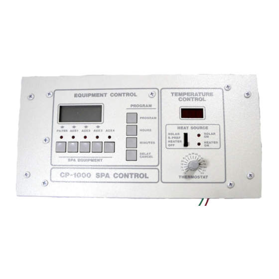 Compool Pool or Spa Control System CP-1000 Manuals