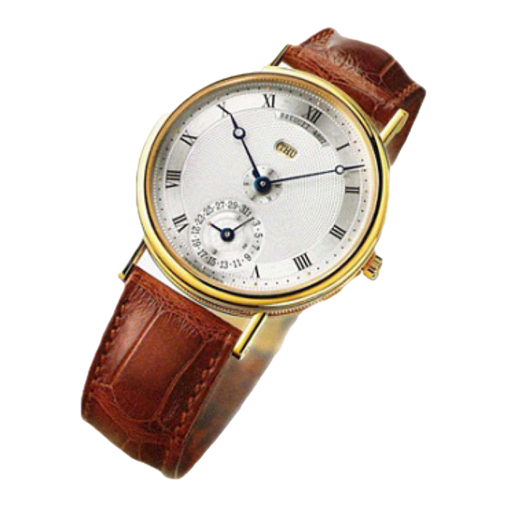 Breguet CLASSIQUE 7717 Instructions For Use Manual