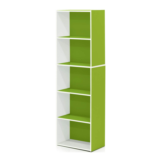 Furinno Open Shelf Bookcase 11055WH-GR Assembly Instruction