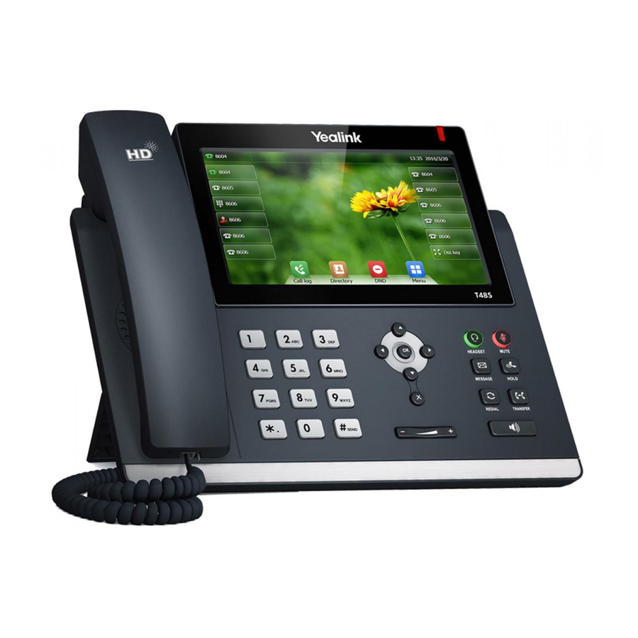 Yealink T48S Skype For Business Edition Manuals