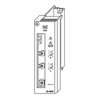 D+H GE 650 Original Instructions Manual